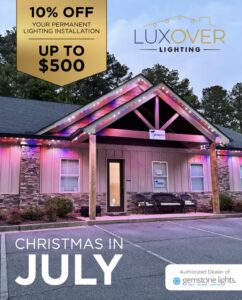 Christmas in July Promo Permanent Outdoor Lighting